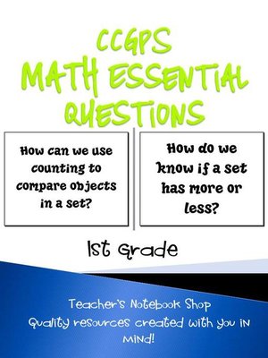 cover image of 1st Grade Common Core Math Essential Questions